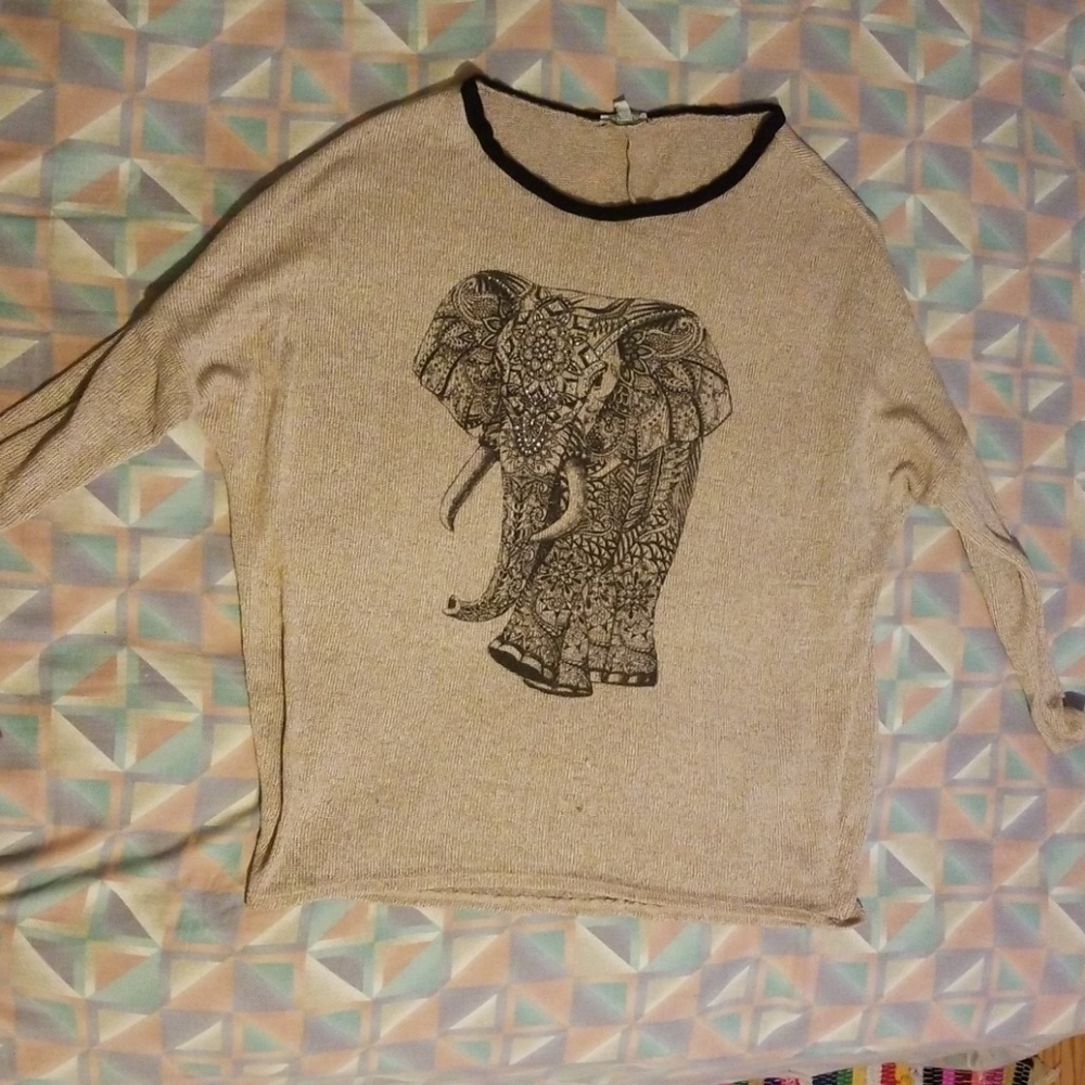 Long sleeve embellished shirt